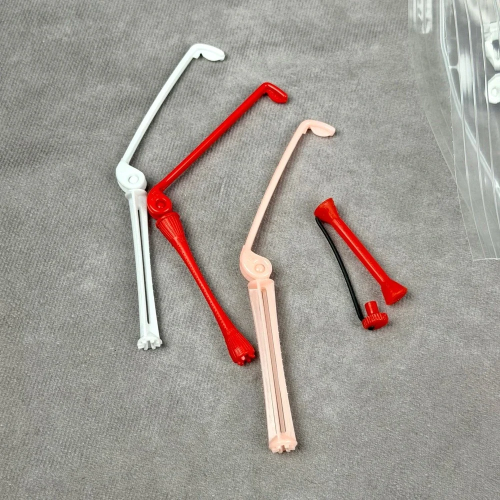 Vintage Toni Goody Spin Curler Hair Rollers Red White Pink Made in USA 100+